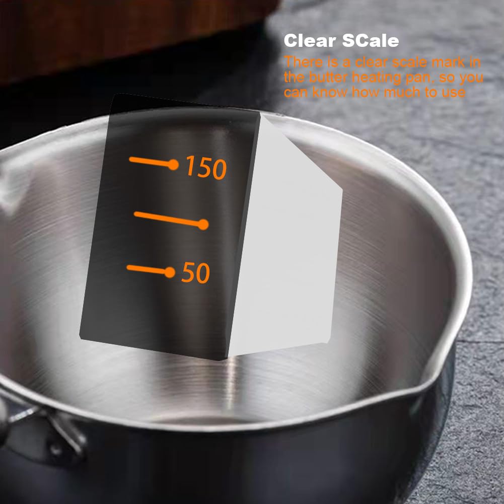 Stainless Steel Milk Warmer & Chocolate Melting Pot -8
