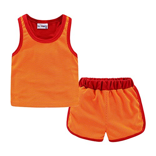 Image of Mud Kingdom Little Boys Summer Outfits Cute Cartoon Printing Tank Top Sets