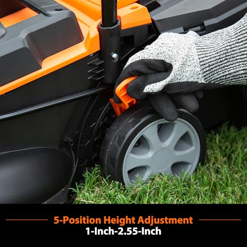 Image of LawnMaster 20VMWGT 24V Max 13-inch Lawn Mower and Grass Trimmer 10-inch Combo with 2x4.0Ah Batteries and Charger