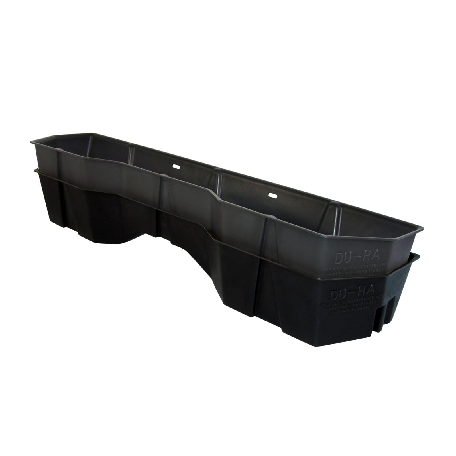 DU-HA Under Seat Storage fits 2004-2024 Nissan Titan King Cab & Crew Cab | Dark Gray Heavy-Duty Back Seat Multi Tool Organizer, Includes 2-Piece Dividers | 40011