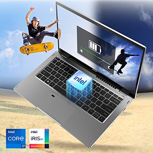 Acer Spin 3 Convertible Laptop | 14" 1920X1080 Ips Touch Display | Intel Core I7-1255U | Intel Iris Xe Graphics | 16Gb Lpddr4X | 512Gb Pcie Gen 4 Ssd | Wifi 6 | Dockable Active Stylus | Sp314-55N-76Ex #TOP1
