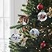 Sublimation Ceramic Ornaments - Bulk White Round Porcelain Ornament Blanks for Heat Press Printing - Personalized Xmas Tree Keepsake Crafts Gift