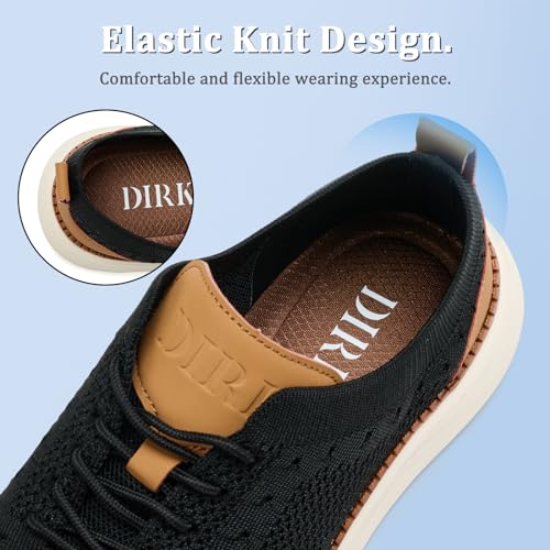 Dirk Men's Fashion Dress Sneakers Oxfords Walking Work Athletic Shoes Lightweight and Breathable for Business Casual3