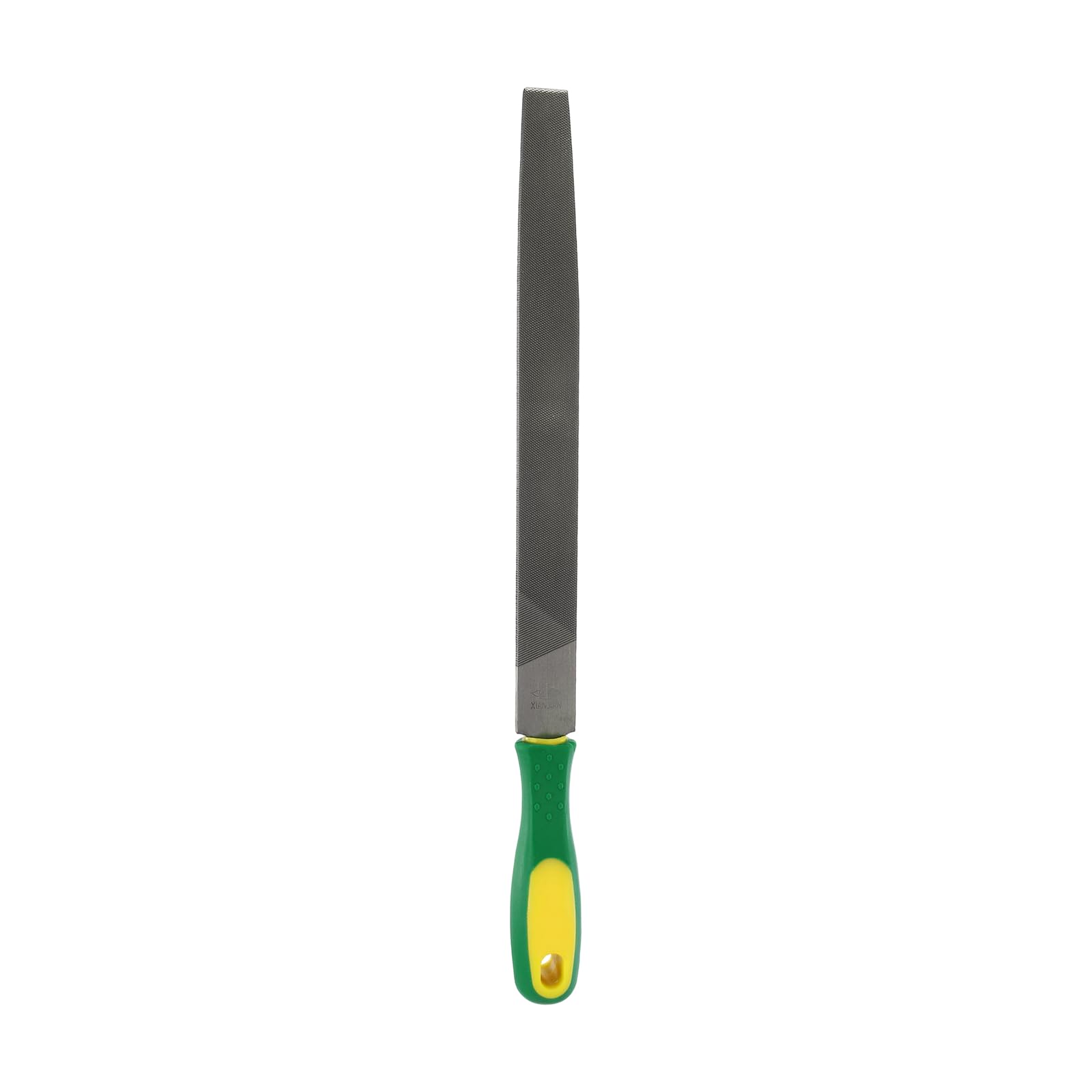 sourcing map Tip Medium Cut File 10" Double Cut Teeth High Carbon Steel Hand Rasp File with Plastic Handle for Metal Wood Deburring Removing