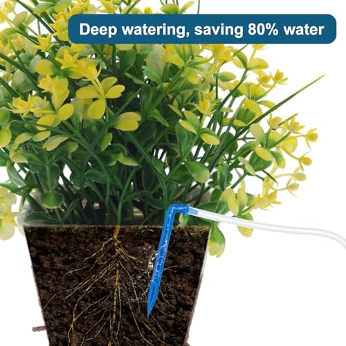 Automatische Pflanzenbewässerung für den Innenbereich, Selbstbewässerungssystem für 15 Topfpflanzen, automatisches Tropfbewässerungs-Set, programmierbarer Wasser-Timer (Erweiterungsset/zusätzliches