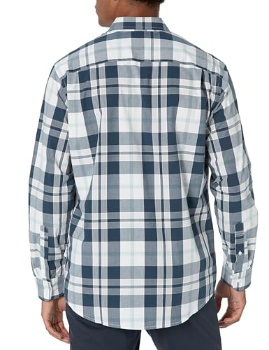 Image of Amazon Essentials Men's Regular-Fit Long-Sleeve Casual Poplin Shirt, Button Front, Business Casual, Collared