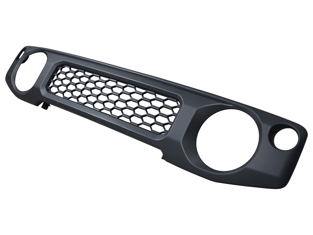 ジムニー JB64W JB74Wフロントグリルマットブラック　メッキ　ステー仕様 スズキジムニー JB64W JB74Wフロントグリルマットブラックステー