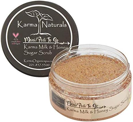 karma organic Natural Sugar Scrub-cruelty-free exfoliating scrub for women