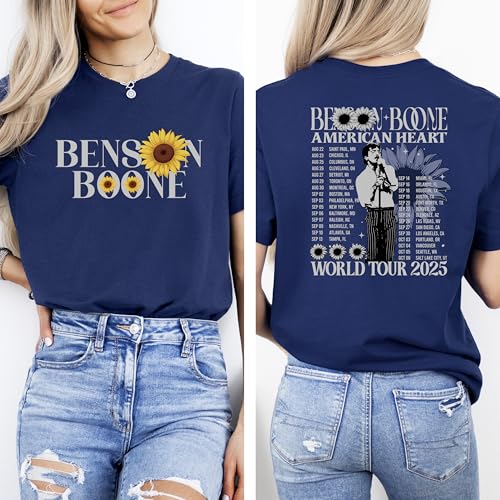 Benson Singer Boone Shirt, American Hearts World Music Tour 2025 Merch Shirt, America Concert Tour Music Tshirt, Indie Pop Music T-Shirt, Album Inspired Graphic Tee2