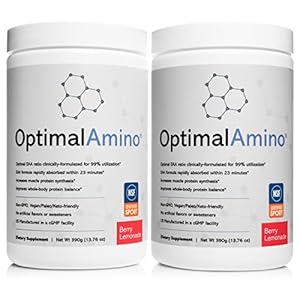 OptimalAmino® Fitness Bundle (2 Bottles) Best Pre/Post Workout Recovery Drink, 99% Utilization Essential Amino Acid (EAA) Supplement, NSF Certified for Sport Certified