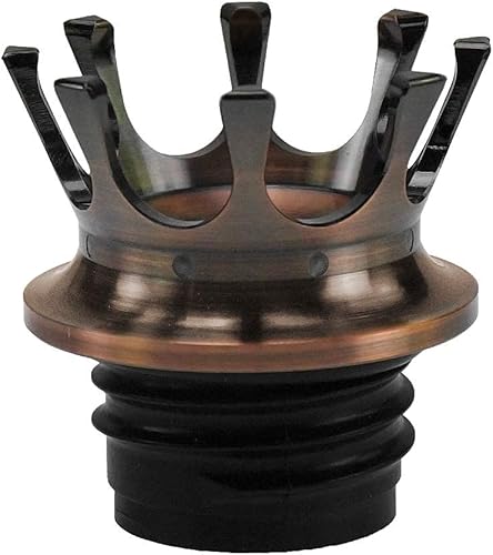 Miniatura 1 de HDBUBALUS Tapa de gasolina ventilada para motocicleta, tamaño King, corona con roscas a la derecha, apta para Harley Sportster Dyna Touring Road