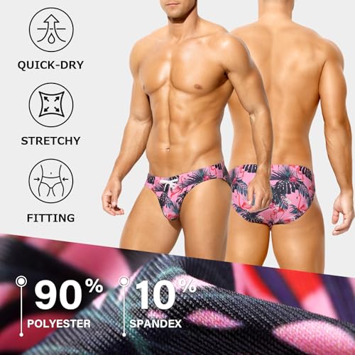 Arjen Kroos Men's Swim Briefs Sexy Bikini Swimwear Mens Funny Print Swimsuit Low Rise Swimming Briefs with Drawstring2