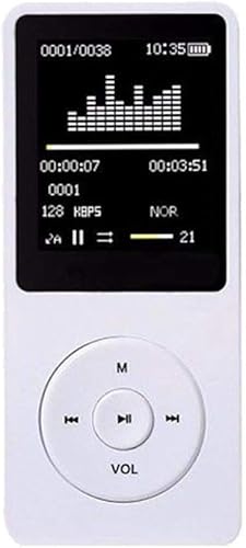 Redcolourful Portable Multifunction 8GB 70 Hours Playback Lossless Sound Music AVI MP3 Player white