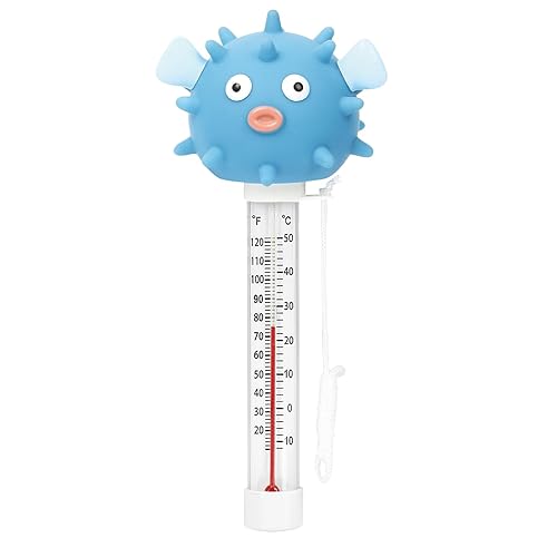 XY-WQ Termómetro flotante para piscina tamaño grande fácil de leer para la temperatura del agua resistente a roturas con cuerda para piscinas y spas