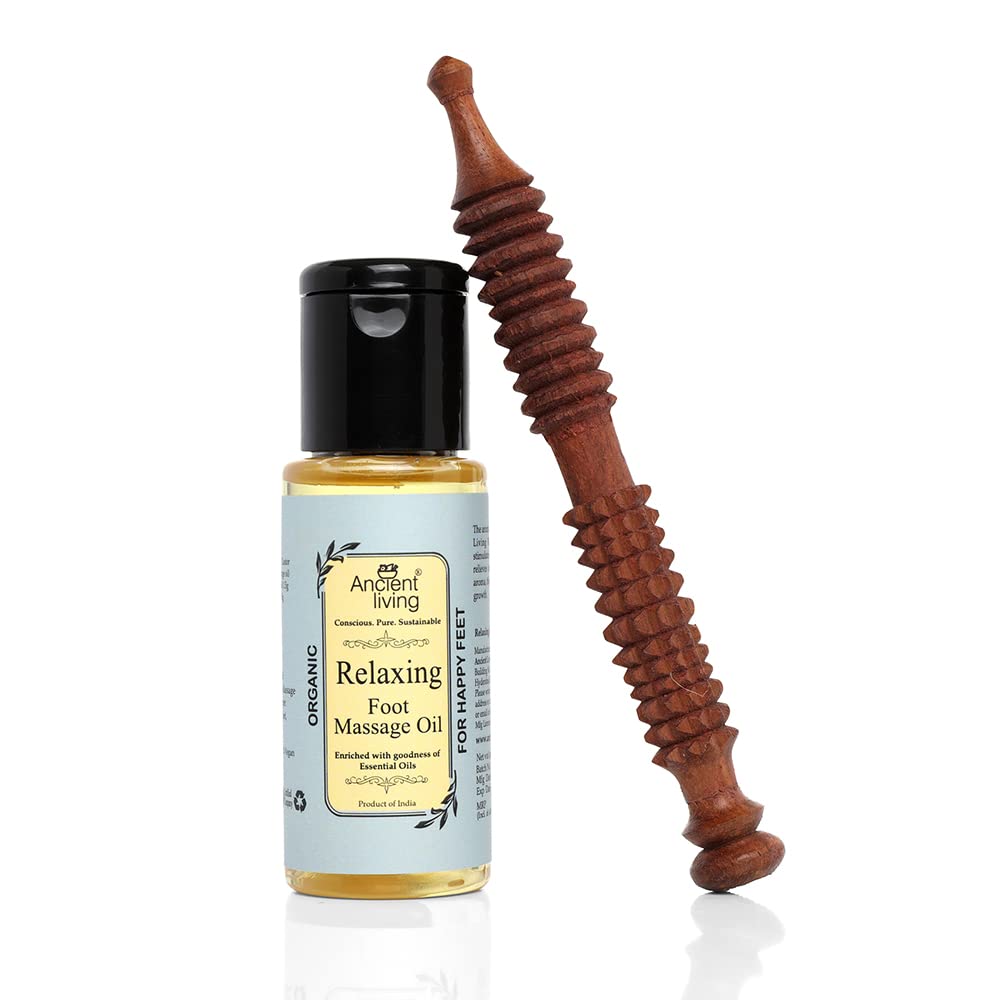 Ancient Living Organic Relaxing Foot Massage Oil with Foot Massager (B09G34WVRW) Amazon Price History, Amazon Price Tracker