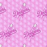 LA Los Angeles Dodgers Cotton Fabric - MLB Team Logo Cotton Fabric by The Yard, Fat Quarter, Half Yard, 1 Yard, 2 Yard Cuts