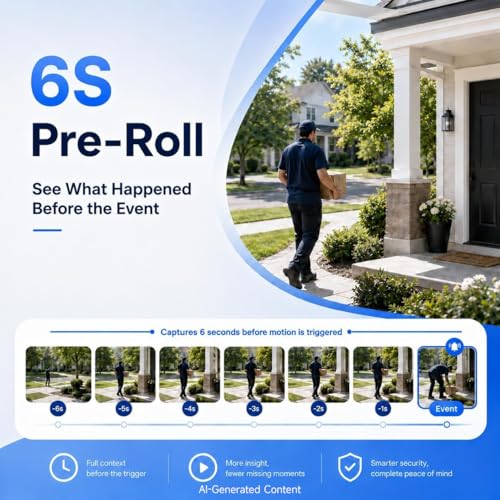 Image of SOIADV 2.5K Window Camera Wireless,No-Drill Install,2.4GHz & 5GHz WiFi Indoor Cameras for Home Security,AI Human Detection, 6s Pre-Roll, Battery Powered,4MP Color Night Vision,SD /Cloud