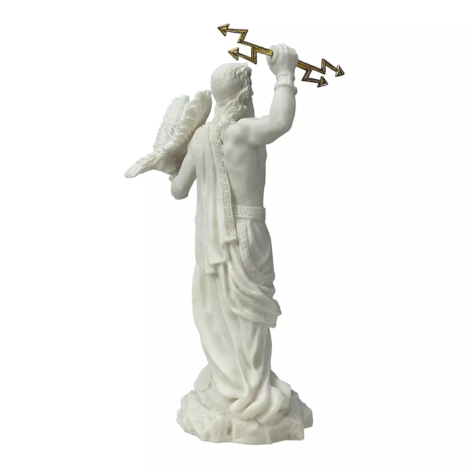 Zeus Giove Re degli Dei & Cielo con Thunderbolt Statua Greco-Romana Scultura