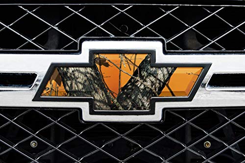 Image of Mossy Oak Graphics - 14010-BZ Universal [Pattern] Auto Emblem Skin - Easy to Install Vinyl Wrap - Fits Any Auto Emblem On Trucks, Cars, Or SUVs
