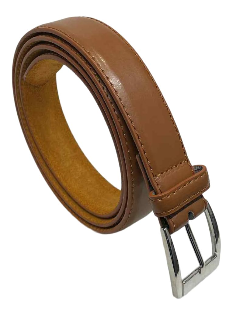 Sobo Leather Men's Tan Leather Lined Trouser Belt, 1" Wide, Great For Everyday Use, Classic Belts For (, Large 36"-38")