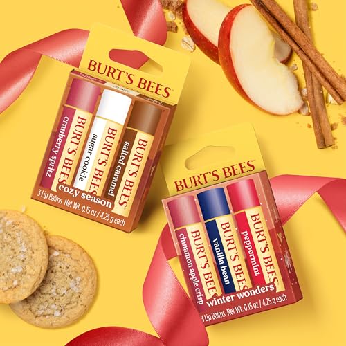 Burt's Bees Winter Wonders Lip Balm Set, Natural Origin Lip Care, 3 Tubes, 0.15 oz. - image 8