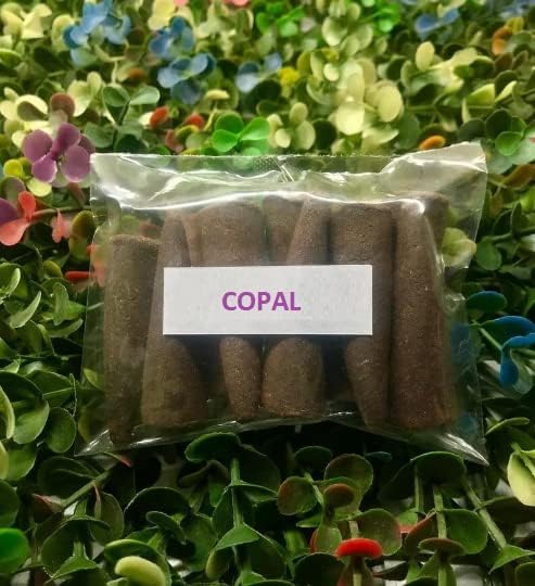 Copal - Conos de incienso de reflujo (25 conos) - Conos de incienso 100% naturales de reflujo - Conos de incienso de reflujo de Navidad - Incienso