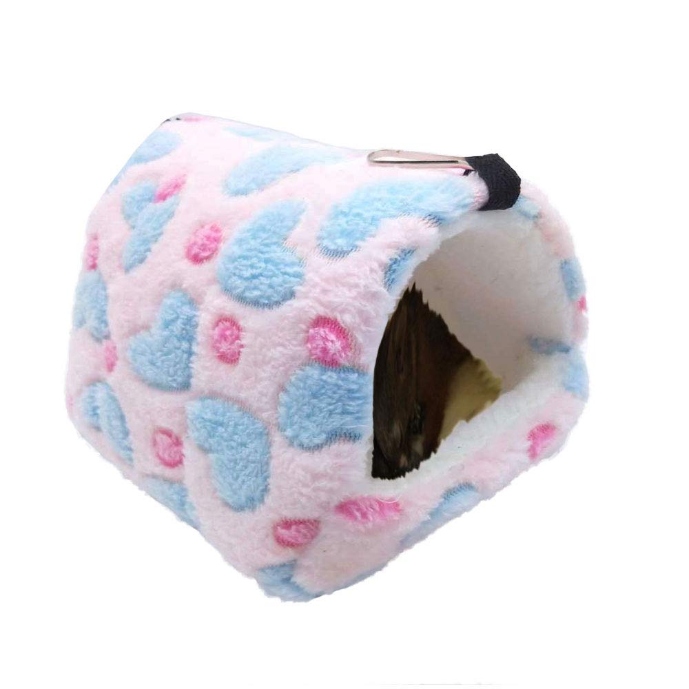 OncpcareWinter Warm Hamster Bed Playing Soft Hamster Hammock Sleeping Cute Small Animals Nest Hanging Home Resting for Young Guinea Pig Degu Drawl Hedgehog