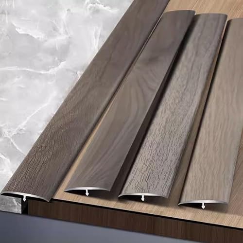 Miniatura 6 de HCZION Tira de umbral de 36 pulgadas, tira de transición de piso de aluminio, tiras de transición para pisos de maderaazulejos, tira de borde de
