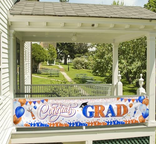 Image of Congrats Grad Banner Decoration-Class of 2026 Banner,Graduation Party Decoration 2026 Yard Sign Banner for Graduation Party Supplies