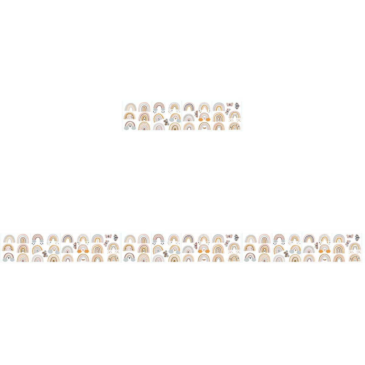 Yardwe 4 Blätter Wandaufkleber Abnehmbarer Wandsticker für Kinderzimmer Selbstklebende Dekoration Mädchenzimmer Jungenzimmer Langlebig Anzubringen