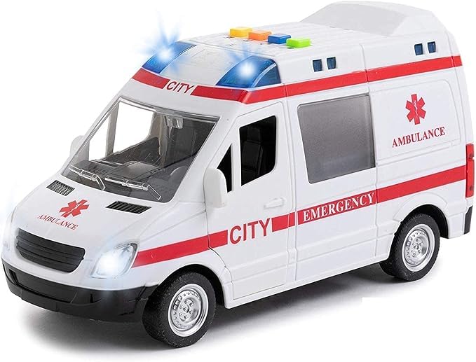Zinnia Ambulance Toys for Kids, Friction Powered Ambulance Toy Car with Siren Sound & Lighting Toys for Boys & Girls, Door-Openable Ambulance Toys for Kids with Sound (B0DGQ61JBP) Amazon Price History, Amazon Price Tracker