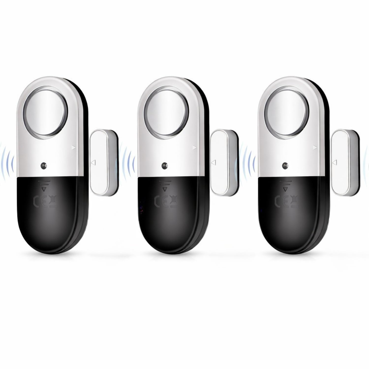 3Pcs 120dB Loud Window and Door Alarm, Home Security, Alarm for Doors and Windows, Magnet Triggered, Wireless Magnetic Sensor Security Alarms, Keep Your Home, Business Safe-picture-17