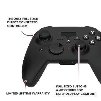 RiotPWR Cloud Gaming Controller for iOS devices - with Lightning and USB-C cables