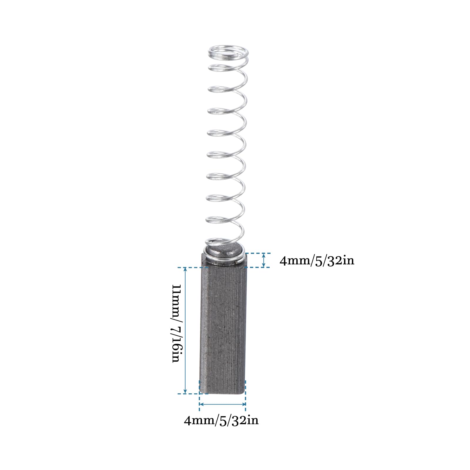 QUARKZMAN Spazzola di Carbone 4x4x11mm 4 Pezzi per Motore Elettrico Utensili