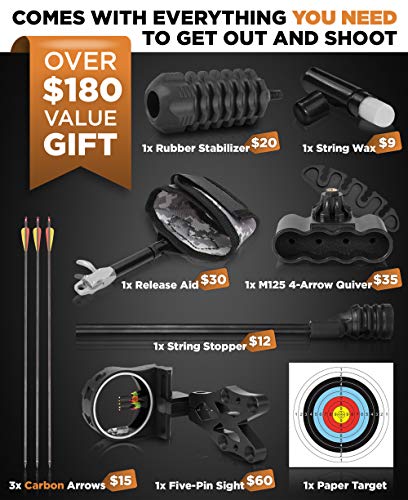 image for CREATIVE XP 2020 Compound Bow and Arrow for Adults and Teens – Hunti