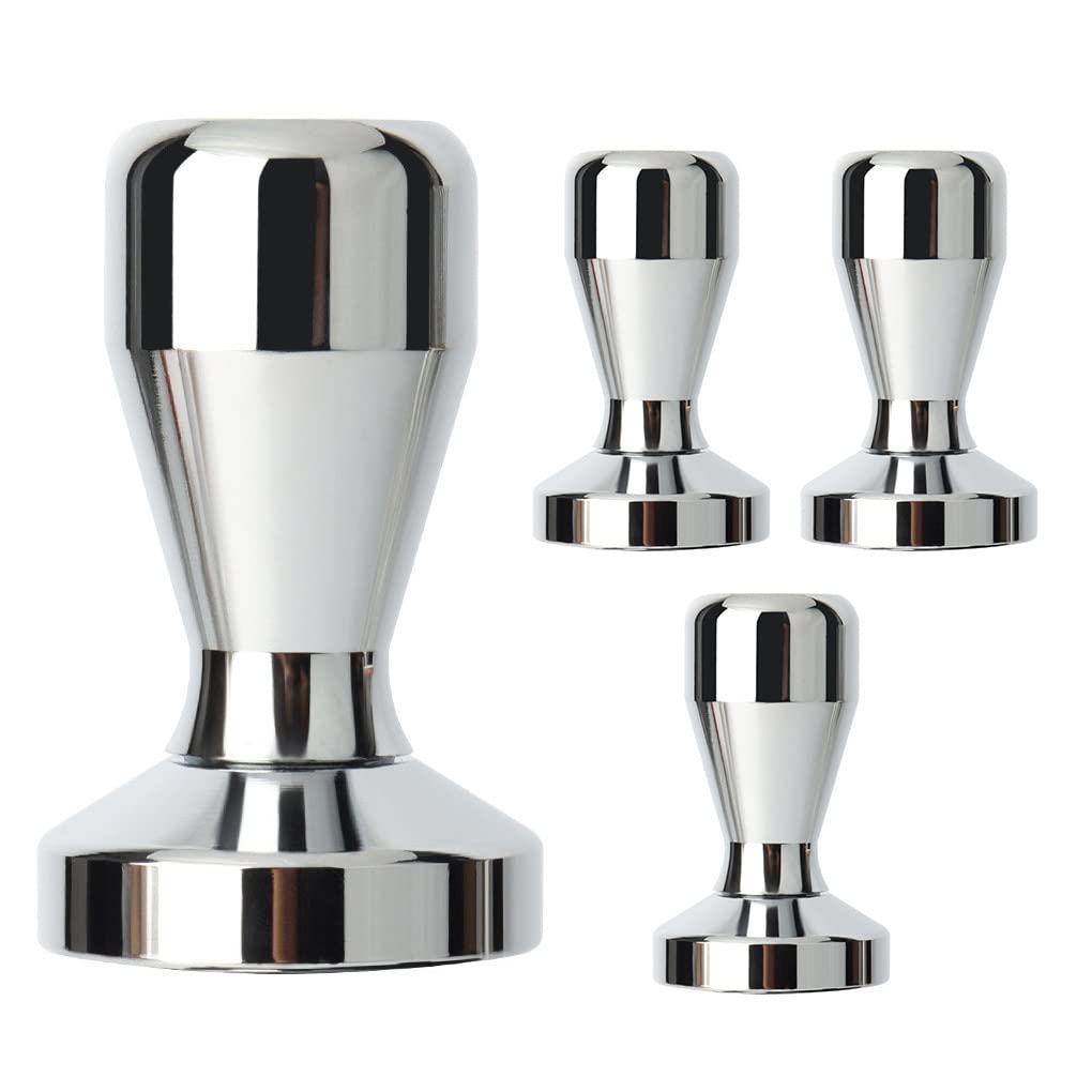 2 zestaw ze stali nierdzewnej tamper do kawy w proszku mielona fasola przyprawa narzędzie odłączana ręczna prasa biurowa przybory kuchenne piekarnia 53 mm