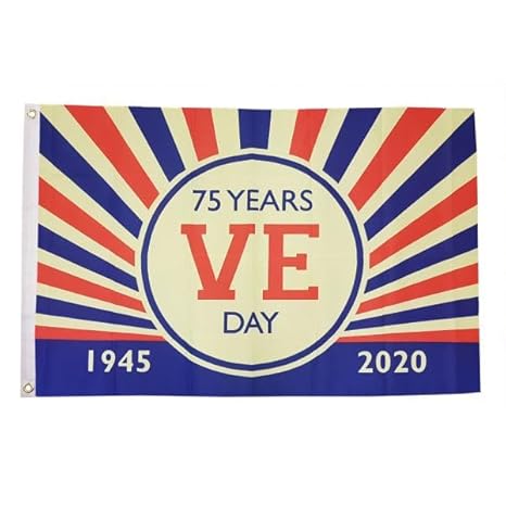 VE Day Flag (A) 75 Years 75th Anniversary 5ft x 3ft (DESIGN A ...