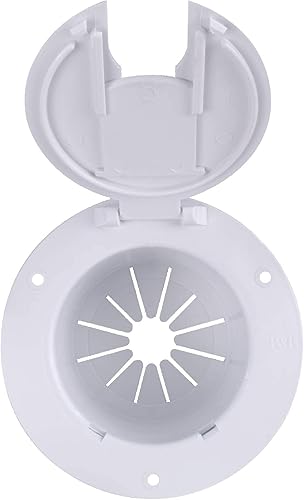 Miniatura 7 de Escotilla o tapa de cable de alimentación de vehículos de campamento color blanco