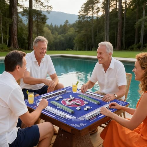 Mahjong Racks con Pushers Transparentes, Set 4 Piezas miniatura 5