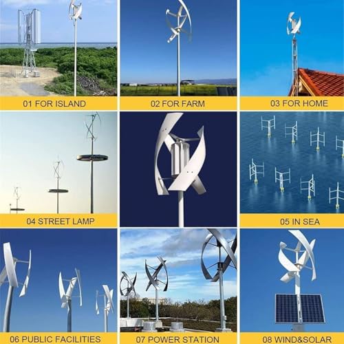 Aerogenerador vertical de levitación magnética para el hogar, 6000W-10000W, 12V/24V/48V, generador de energía silencioso y eficiente de 3 aspas, energía renovable.