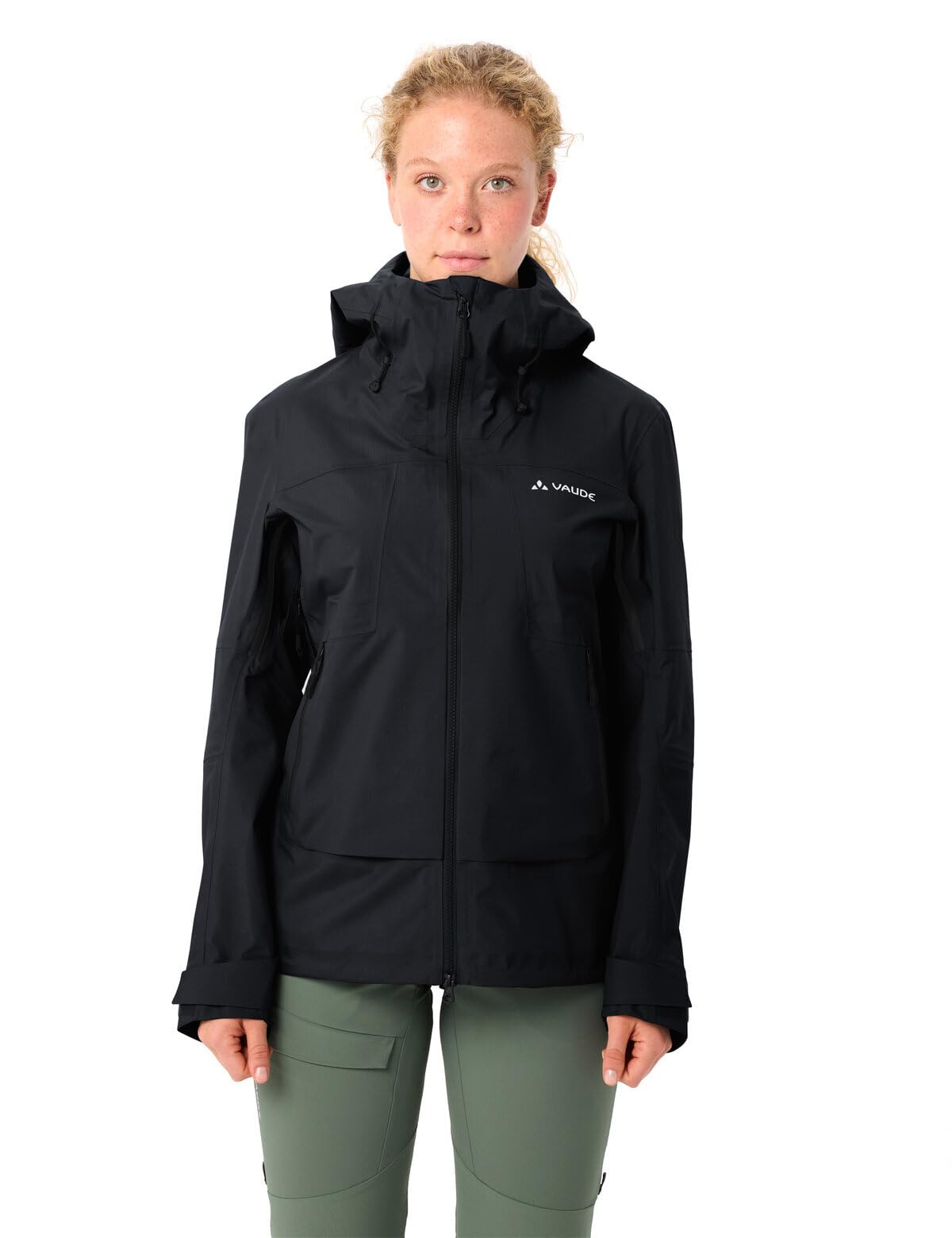 VAUDE Damska kurtka Croz Alpine 3L, lekka, wytrzymała kurtka hardshellowa dla alpinistek, wodoszczelna, wiatroszczelna i wysoce oddychająca