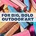 Crayola Washable Outdoor Sidewalk Chalk Collection (130ct), Bulk Anti-Roll Chalk Sticks for Kids, Outdoor Toys & Activities for Kids, Gifts, Ages 4, 5, 6