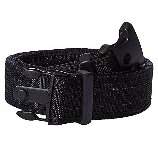 Uncle Mike's Kodra Hook and Loop Lining Ultra Duty Belt with Nylon Web (Large, Black)