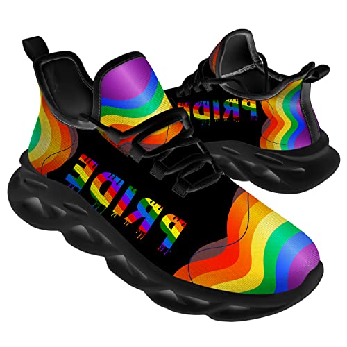 Ciadoon American Flag Shoes for Men Women Road Running Sport Walking Tennis Sneakers 4th of July Shoes Gifts for Him Her3