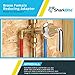 SharkBite 3/8 (1/2 inch OD) x 1/2 Inch FNPT Reducing Adapter, Push to Connect Brass Plumbing Fitting, PEX Pipe, Copper, CPVC, PE-RT, HDPE, U070LFA