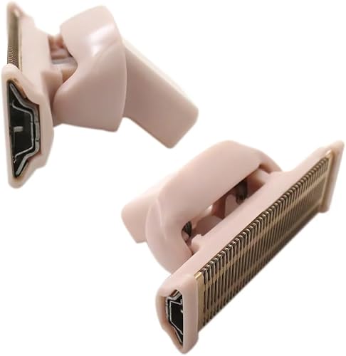 Miniatura 3 de 2 cabezales de repuesto para maquinilla de afeitar Flawless Nu Razor, cabezal de repuesto de cuerpo chapado en oro rosa con cubiertas