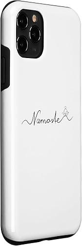 Vista 24 de iPhone 11 NAMASTE Yoga Deporte Saludable Yogi India Caso hindú