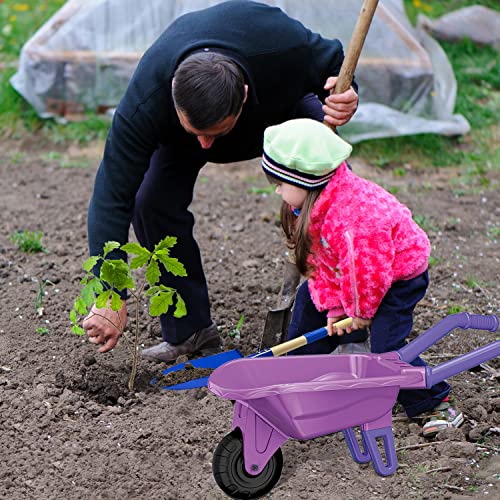 image for Qtioucp Kids Gardening Tools Outdoor Toys Set Backyard Play with Wheel