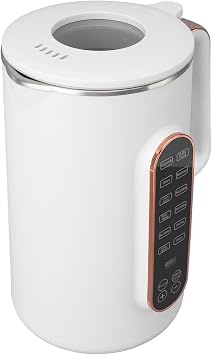 Nut Milk Maker, 10 Stainless Steel Lined Blades Nut Milk Maker Machine Electric Bean And Nut Milk Machine Smart Touch Control for Juice, Nut Milk US Plug 110V