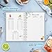 JUBTIC Recipe Book to Write in Your Own Recipes,Sprial Hardcover Personal Blank Recipe Book, Make Your Own Family Cookbook with Gold Foil Stickers, Recipe Notebook Hold 120 recipes - Pearl